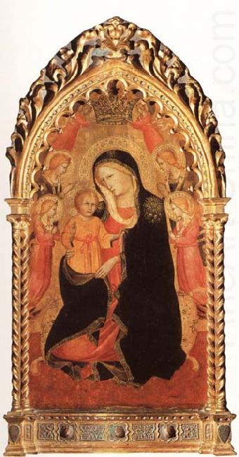 GADDI, Agnolo Madonna of Humility with Six Angels china oil painting image